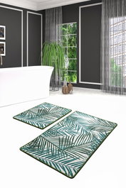 Mijölnir Juego de alfombras de baño Botany Multicolor